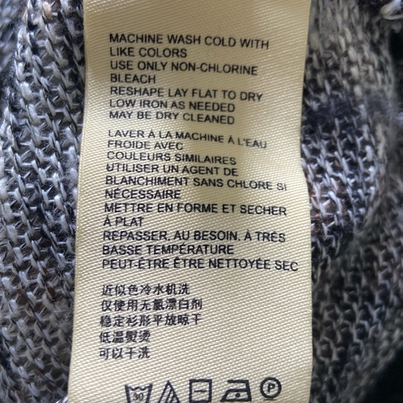 Anthropologie Space Dye Boat Neck Boxy Long Sleeved Sweater Size Small - Picture 7 of 8